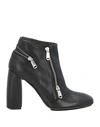 Ixos Woman Ankle Boots Black Size 11 Soft Leather In Black