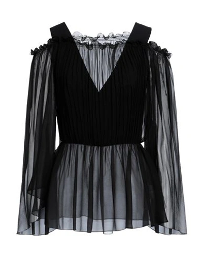 Alberta Ferretti Woman Blouse Black Size 4 Acetate, Viscose In Black