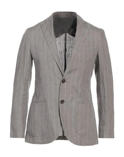 Liu •jo Man Man Blazer Grey Size 34 Linen