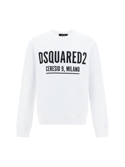 Dsquared2 White Ceresio 9 Cool Sweatshirt