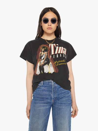Madeworn Tina Turner Tee Shirt Coal Tee Shirt In Charcoal