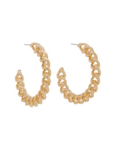 New York And Company Chain-hoop Earrings Gold
