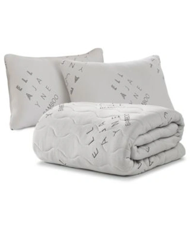 Ella Jayne Viscose From Bamboo Pillow Topper Bedding Bundle Collection In White