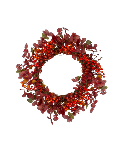 Northlight Berries Artificial Christmas Wreath In Red