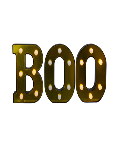 Northlight 6.5" Led Lighted "boo" Halloween Marquee Sign In Black