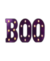 NORTHLIGHT 6.5" LED LIGHTED PURPLE "BOO" HALLOWEEN MARQUEE SIGN