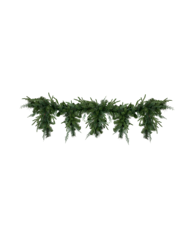 Northlight 6' X 18" Mixed Pine Artificial Christmas Icicle Garland Unlit In Green
