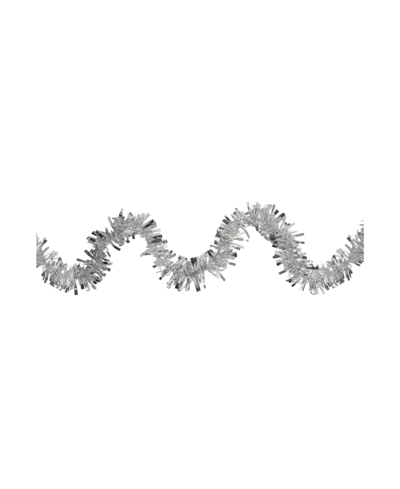 Northlight 50' X 3" Boa Wide Cut Tinsel Christmas Garland In Silver