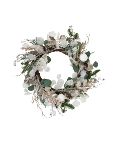 Northlight Sage Artificial Christmas Wreath 24" Unlit In Green