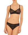 Natori Love Lace Underwire Full Coverage Plunge Bra In Black