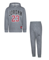 JORDAN LITTLE BOYS JERSEY PACK PULLOVER HOODIE AND JOGGER PANTS SET