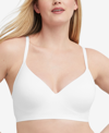 Maidenform Pure Comfort Seamless Wire-free Bra In White