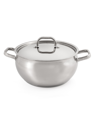 Berghoff Belly 18/10 Stainless Steel 5.5 Quart Stockpot With Lid In Silver