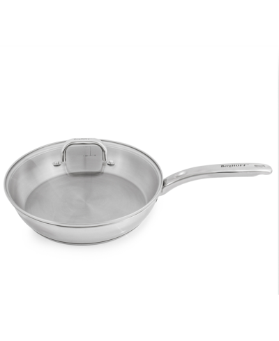 Berghoff Belly 18/10 Stainless Steel 2.5 Quart Skillet With Glass Lid In Silver