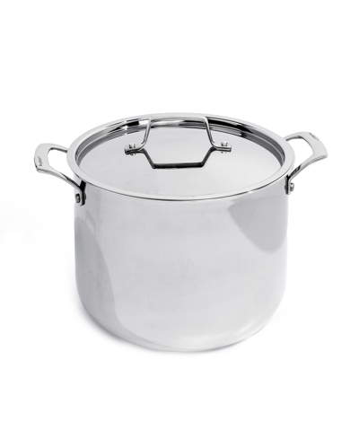 Berghoff Professional 18/10 Stainless Steel Tri-ply 8 Quart Stockpot With Lid In Silver