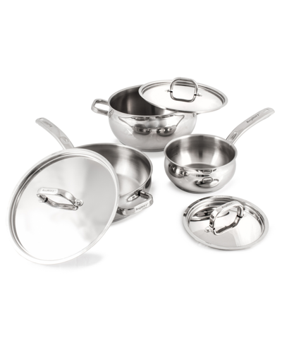 Berghoff Belly 18/10 Stainless Steel 6 Piece Starter Cookware Set In Silver