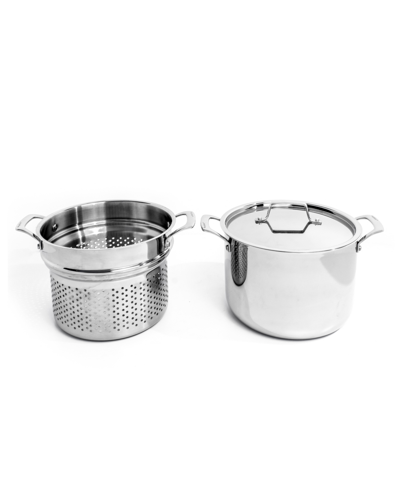 Berghoff Professional Tri-ply 18/10 Stainless Steel 3 Piece Pasta Cookware Set In Silver