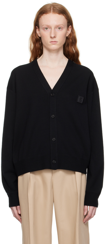 Wooyoungmi Black Pullover Cardigan In Black 503b