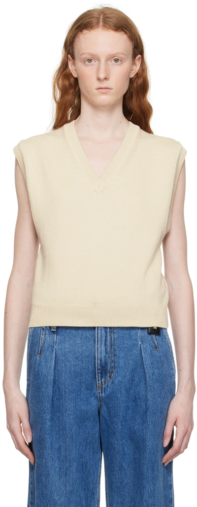 Wooyoungmi Beige Cropped Vest In Beige 522e