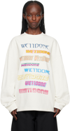 WE11 DONE WHITE PRINTED SWEATSHIRT