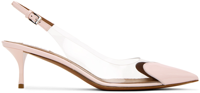 Alaïa Heart Slingback Pumps In Pink