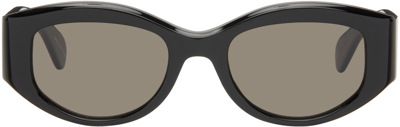 Garrett Leight Aloha - Black Sunglasses In Bk/gry