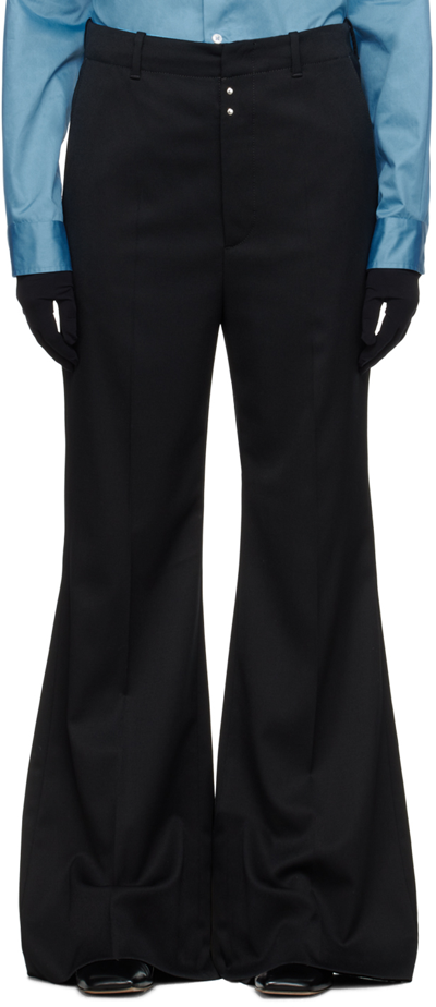 Mm6 Maison Margiela Black Four-pocket Trousers In 900 Black