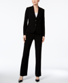 Anne Klein 3p Skirted Suit Set In Black