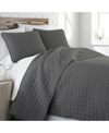 Southshore Fine Linens Ultra-soft Lightweight Embroidered 3-pc. Quilt Set, Twin/twin Xl In Slate