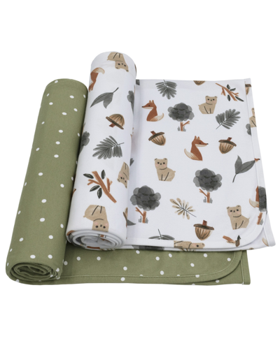 Living Textiles Baby Boys Or Baby Girls Printed Swaddle Blankets, Pack Of 2 In Multicolor