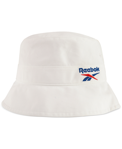 Reebok Logo Bucket Hat In White