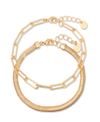 BROOK & YORK "14K GOLD" COLETTE BRACELET SET, 2 PIECE