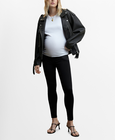 Mango Maternity Skinny Jeans Black Denim