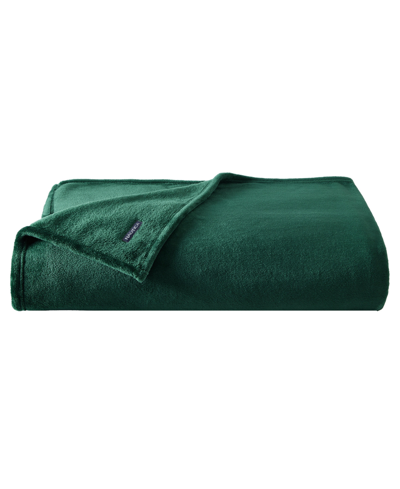 Nautica Solid Ultra Soft Plush Fleece Blanket, Twin In Forrest