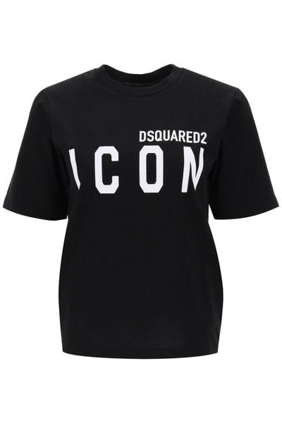 Dsquared2 Icon Forever Easy T-shirt In Black