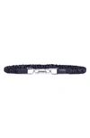Linea Pelle Skinny Scrunch Waist Belt In Black