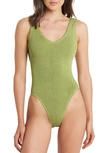 Bondeye Mara One-piece Swimsuit In Citron Shimmer