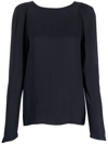 N°21 Woman Top Midnight Blue Size 6 Viscose In Blue