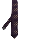 Brunello Cucinelli Quatrefoil-pattern Jacquard Silk Tie In Purple