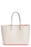 Christian Louboutin Cabata Loubinthesky Leather Tote In Leche