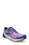 Brooks Catamount 2 Trail Running Shoe In Violet/ Navy/ Oyster