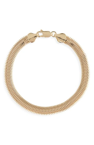 Bony Levy 14k Yellow Gold Herringbone Chain Bracelet