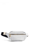 Aimee Kestenberg Milan Leather Belt Bag In Cloud W/ Shiny Gold