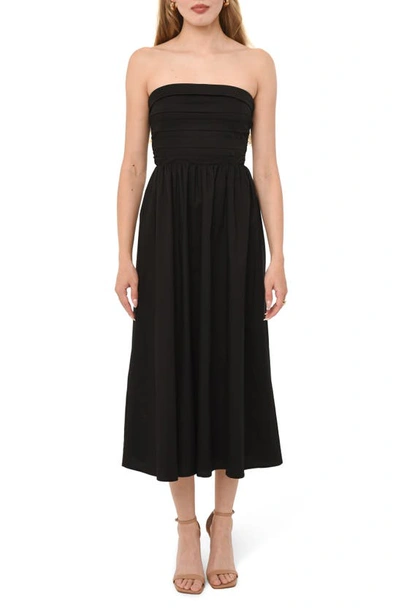 Wayf Convertible Strapless Dress In Black