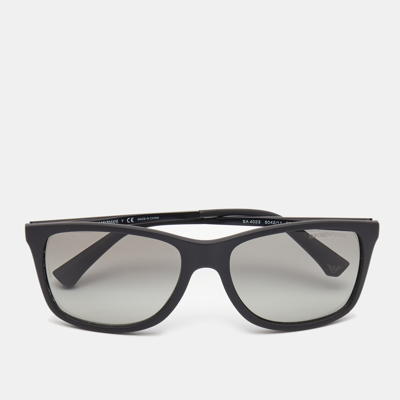 Pre-owned Emporio Armani Black Ea4023 Wayfarer Sunglasses