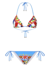 Dolce & Gabbana Bikini Mit Carretto-print In Red