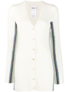 Chloé Chloe Ivory Wool Cardigan In White