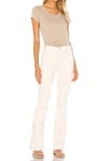 L AGENCE JOPLIN HIGH RISE FLARE JEANS IN VINTAGE WHITE
