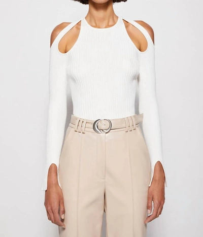 Jonathan Simkhai Isabella Cut Out Top In White