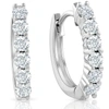 POMPEII3 3/4 CTTW LAB GROWN DIAMOND HOOPS IN WHITE OR YELLOW GOLD 1/2" TALL
